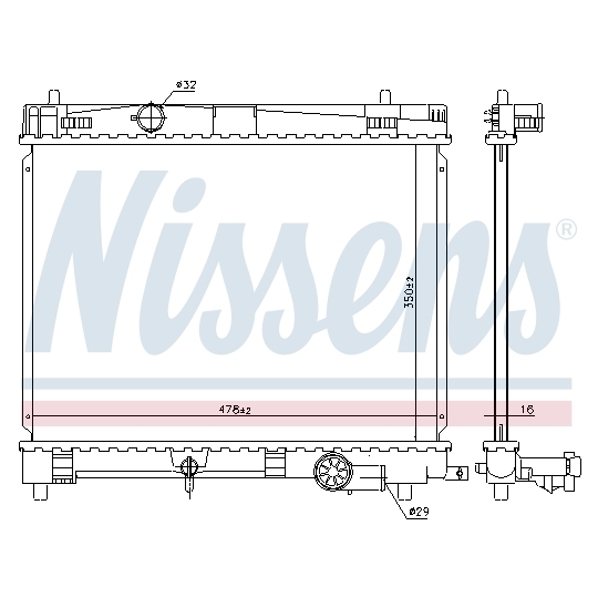 646859 - Radiator, engine cooling 