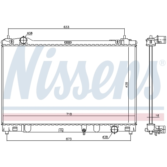 646874 - Radiator, engine cooling 