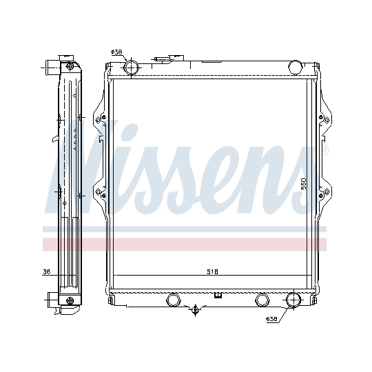 646848 - Radiaator, mootorijahutus 