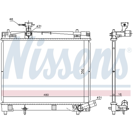 646868 - Radiator, engine cooling 