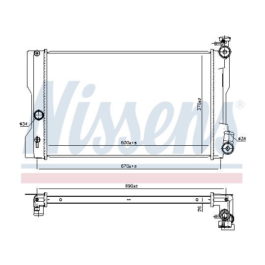 646934 - Radiator, engine cooling 