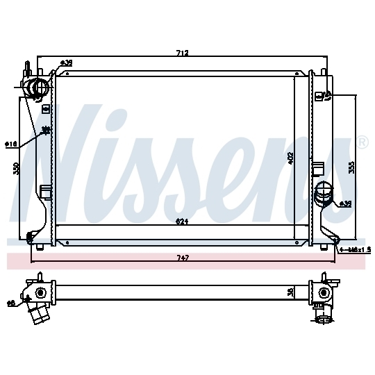 64695 - Radiator, engine cooling 