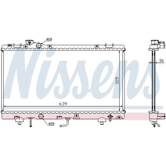 647041 - Radiator, engine cooling 