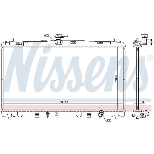 646935 - Radiator, engine cooling 