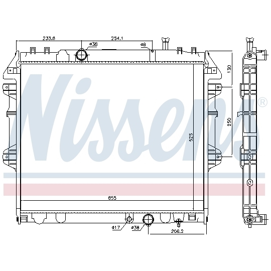 646939 - Radiator, engine cooling 