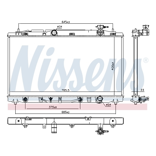 646938 - Radiator, engine cooling 