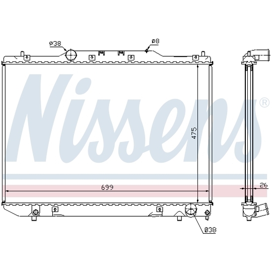 64797A - Radiator, engine cooling 