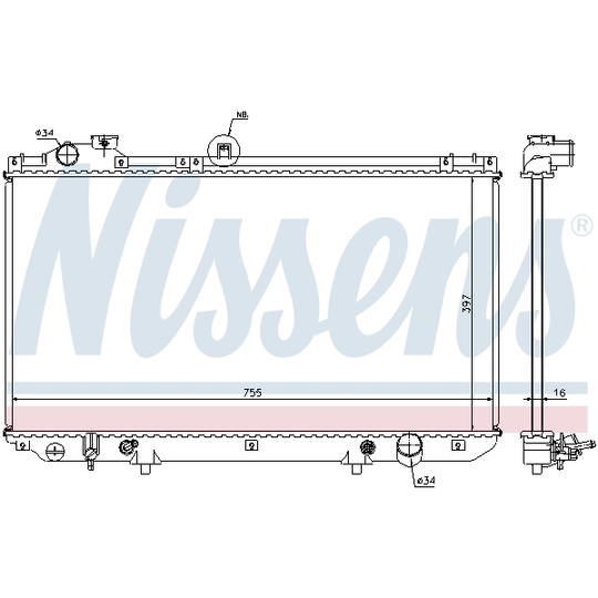 64762 - Radiator, engine cooling 