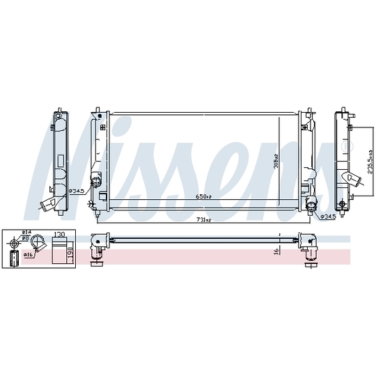 64822 - Radiator, engine cooling 