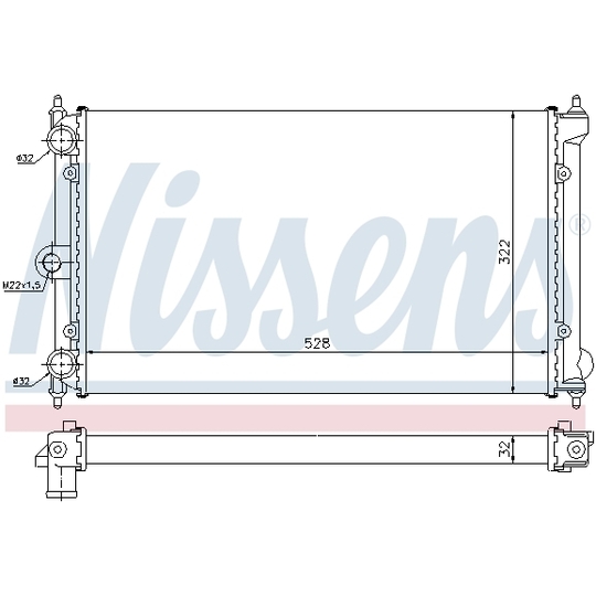 651731 - Radiator, engine cooling 