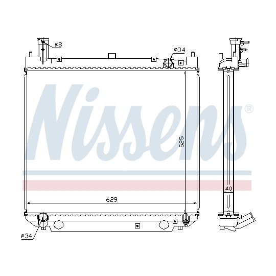 64857A - Radiator, engine cooling 