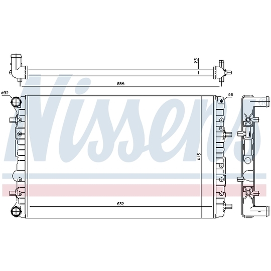 65326 - Radiator, engine cooling 