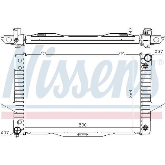 65540A - Radiator, engine cooling 