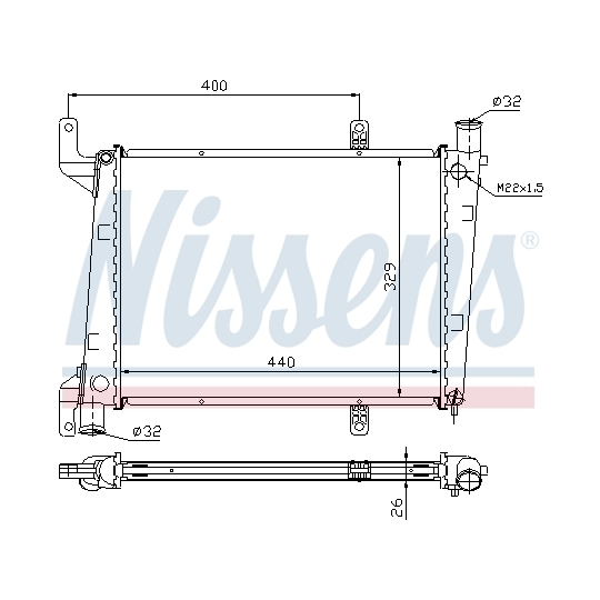 65561A - Radiaator, mootorijahutus 