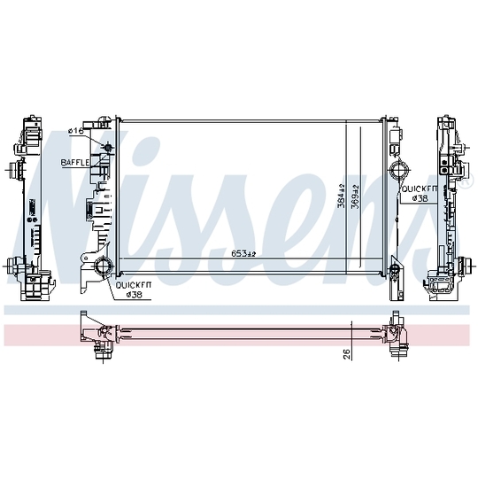 65623 - Radiator, engine cooling 