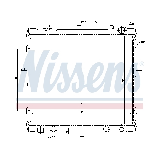 66642 - Radiator, engine cooling 