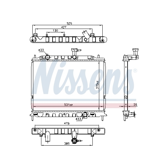 66666 - Radiator, engine cooling 