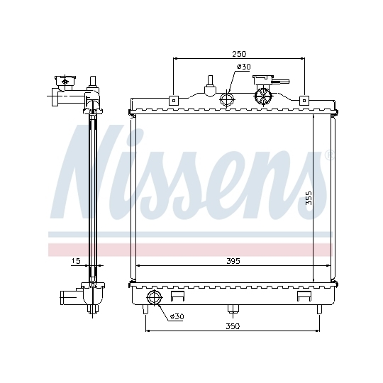 66654 - Radiator, engine cooling 