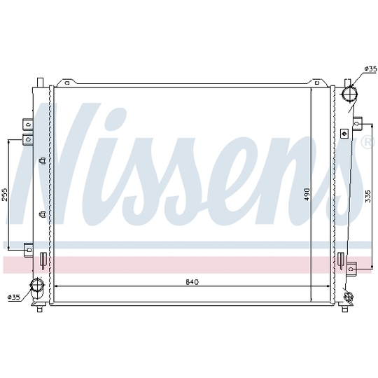 66684 - Radiator, engine cooling 