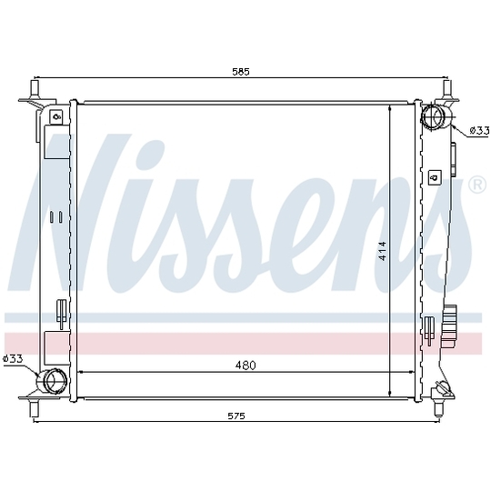 66742 - Radiator, engine cooling 