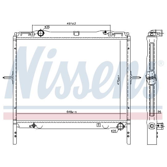 66779 - Radiator, engine cooling 