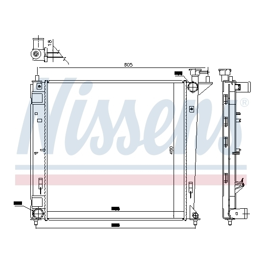 66762 - Radiator, engine cooling 