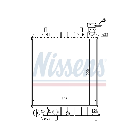 67022 - Radiator, engine cooling 