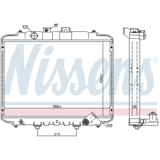 67015 - Radiaator, mootorijahutus 