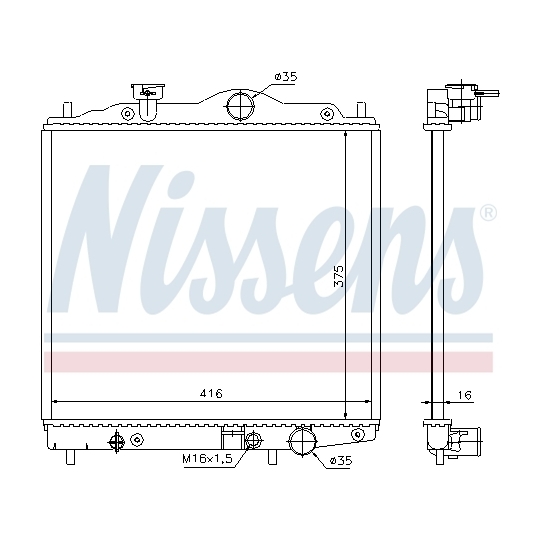 67100 - Radiator, engine cooling 