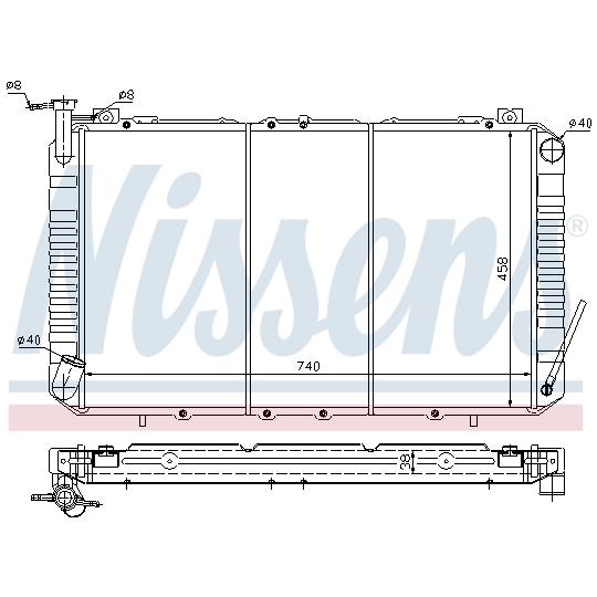 67327 - Radiator, engine cooling 