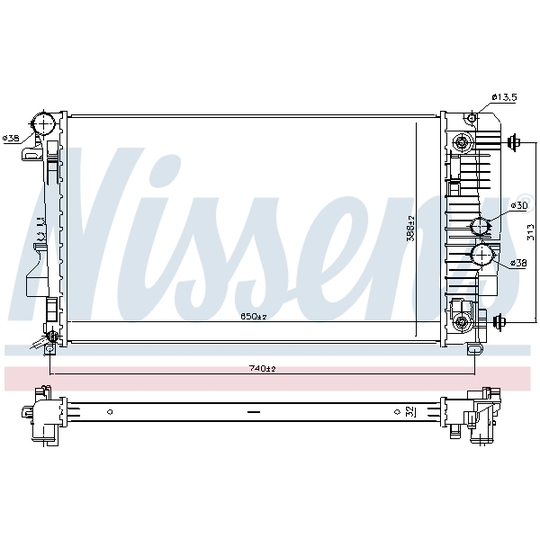 67174 - Radiator, engine cooling 