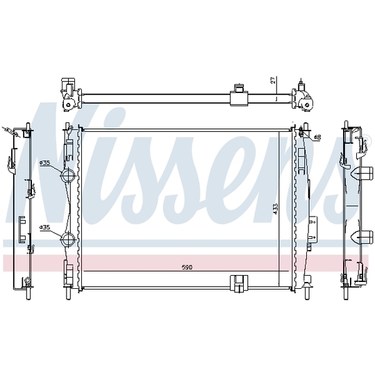 67367 - Radiator, engine cooling 