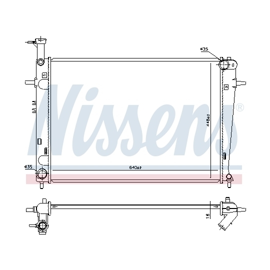 675003 - Radiaator, mootorijahutus 