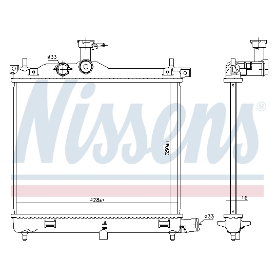 675023 - Radiator, engine cooling 