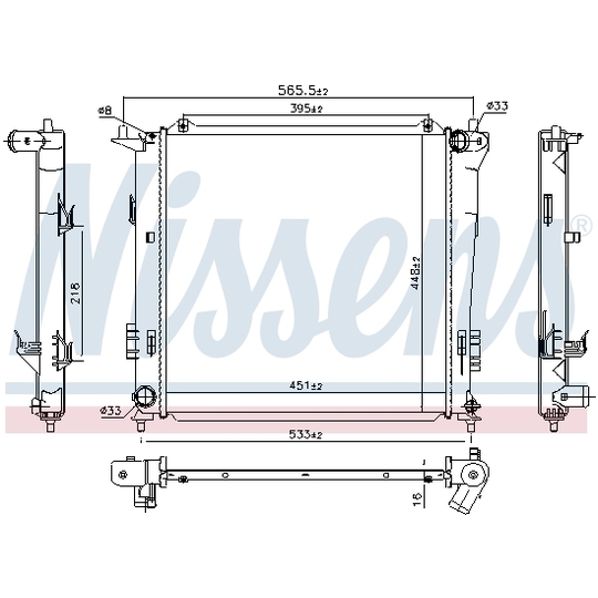 675016 - Radiaator, mootorijahutus 