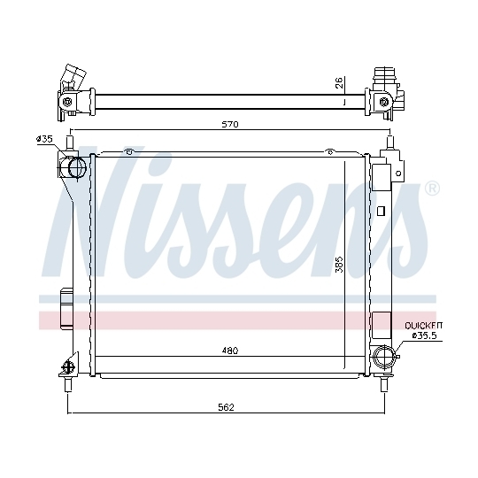 67615 - Radiator, engine cooling 