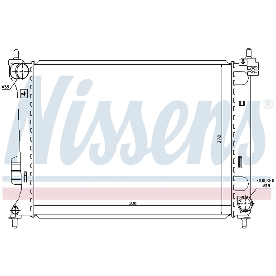 67609 - Radiator, engine cooling 