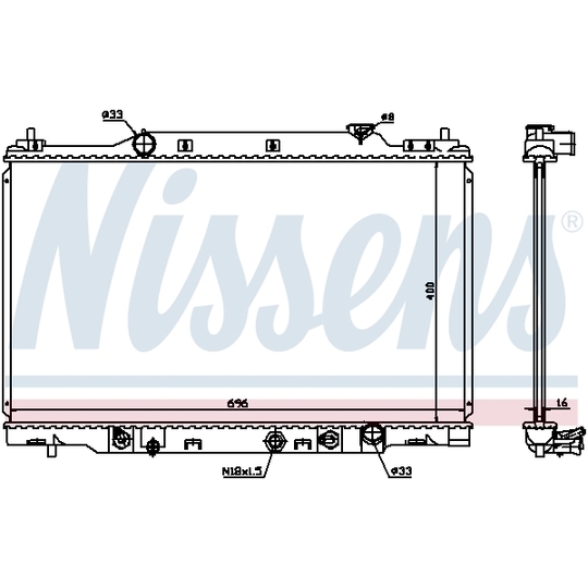 68104 - Radiator, engine cooling 