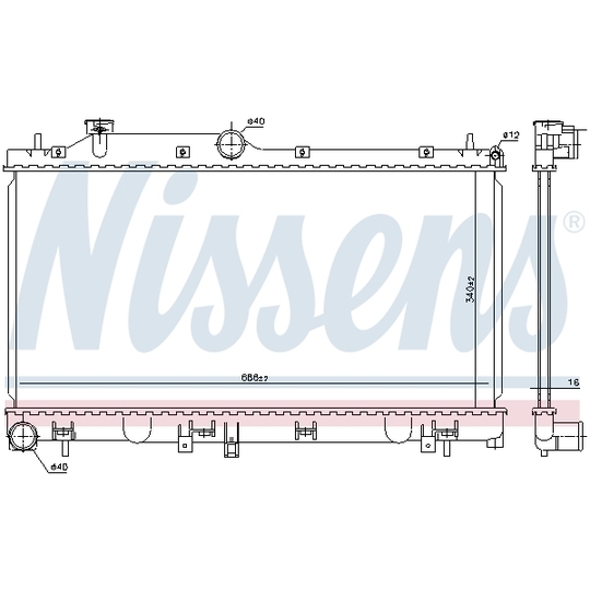 67724 - Radiator, engine cooling 