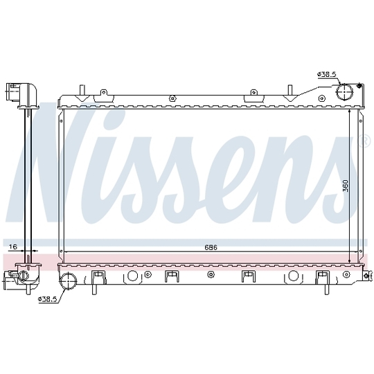 67726 - Radiator, engine cooling 