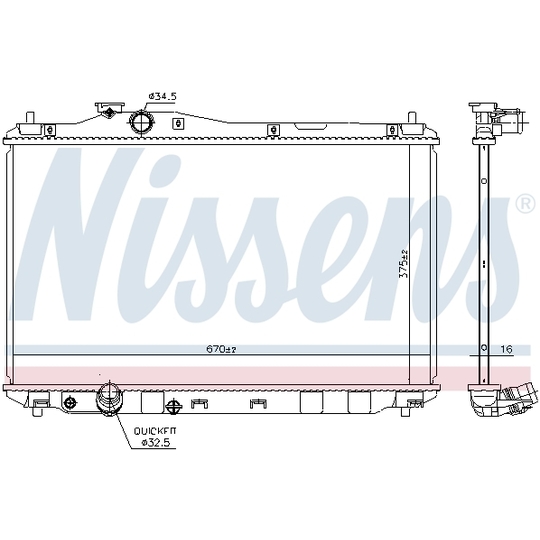 68093 - Radiator, engine cooling 