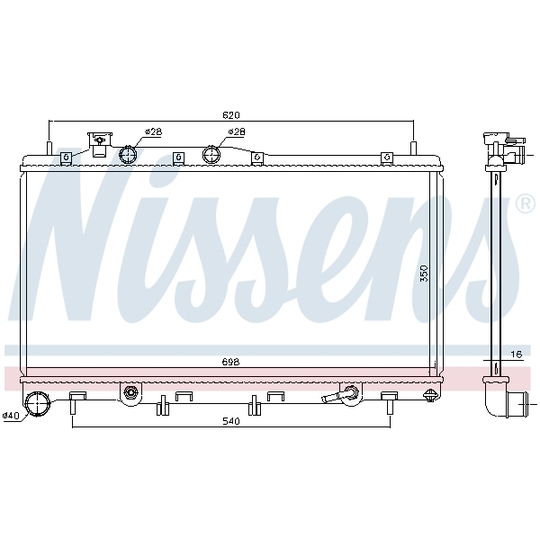 67739 - Radiator, engine cooling 