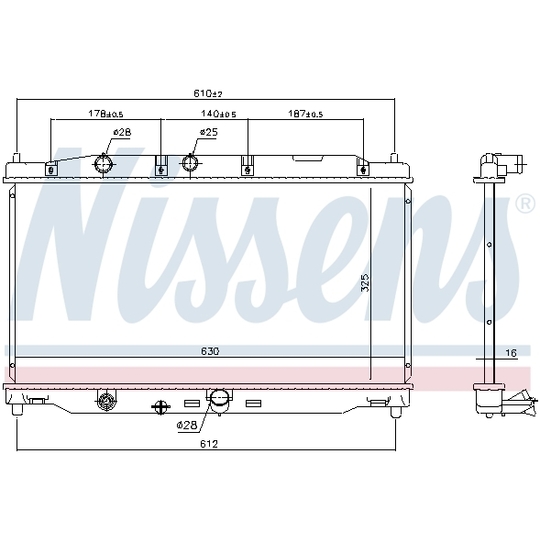 681409 - Radiator, engine cooling 