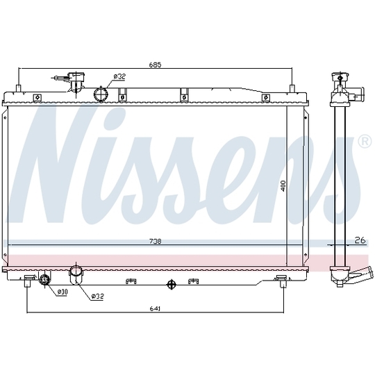 681386 - Radiator, engine cooling 