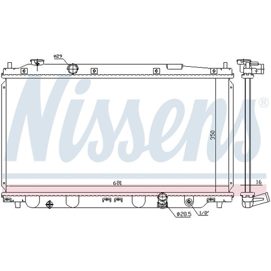 68150 - Radiator, engine cooling 