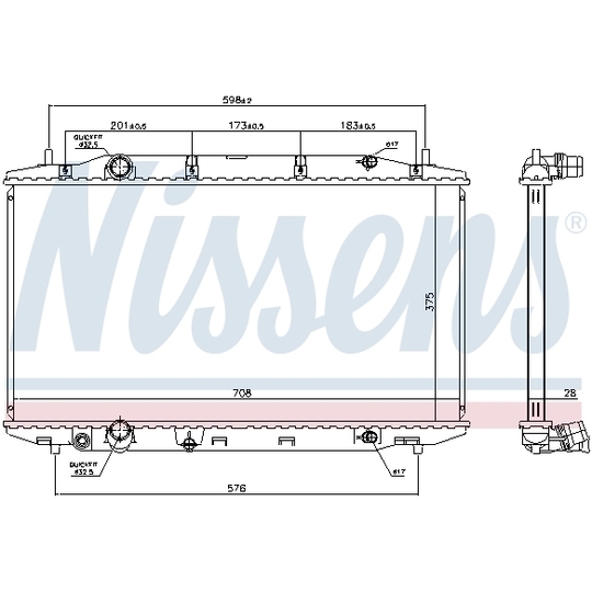 681408 - Radiator, engine cooling 