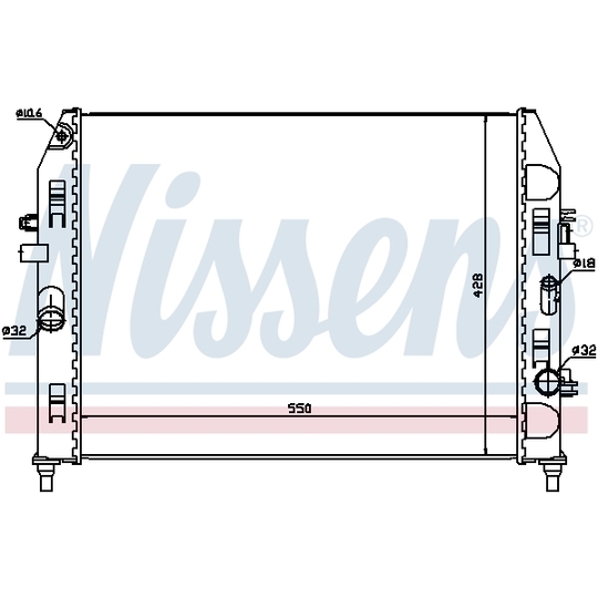 68527 - Radiator, engine cooling 