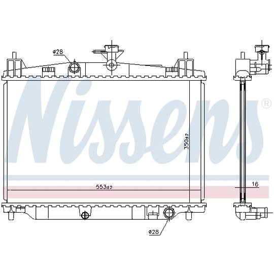 68504 - Radiator, engine cooling 