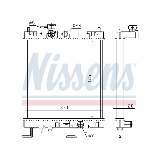 687141 - Radiator, engine cooling 