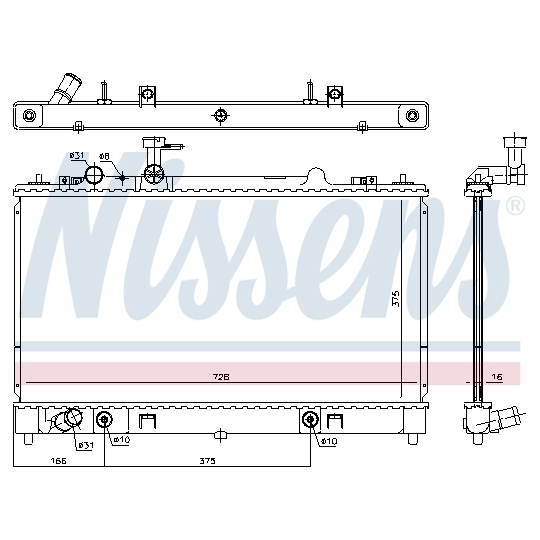 68551 - Radiator, engine cooling 